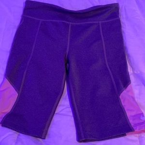 Gray and Pink Nike biker shorts